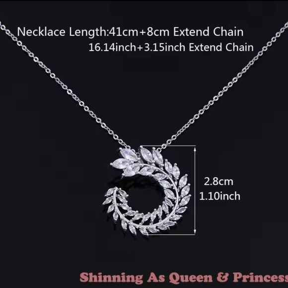 Silver Leaf Necklace - Picture 4 of 8